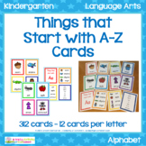 Things that Start with A-Z Cards