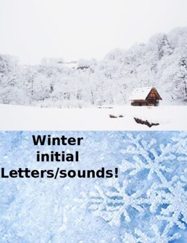 Preview of Beginning Letters/Sounds with Winter Words!