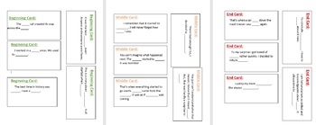 Preview of Beginning, Middle, End Game