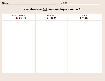 Preview of Beginning-Middle-End Graphic Organizer