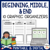 Beginning Middle End Graphic Organizers | Story Retell | P