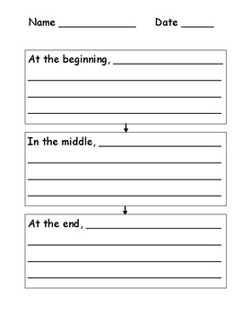 Sequence Chart Graphic Organizer