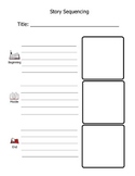Beginning/Middle/End Story Summary Retell Worksheet (Using