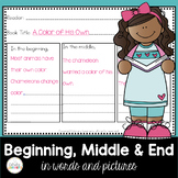 Story Retell Sequence Beginning Middle End Graphic Organizer