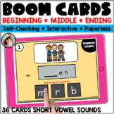 Beginning, Middle & Ending Sounds – Boom Cards