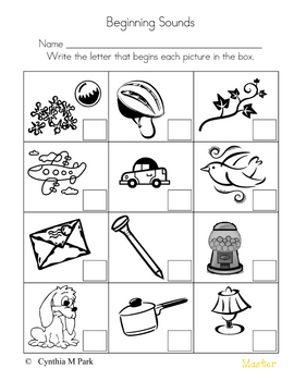 beginning middle and end sounds worksheets teaching resources tpt