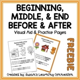 FREE Beginning, Middle, and End / Before & After Terms Practice