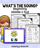 Beginning, Middle, and Ending Sound Bundle - Worksheets, P