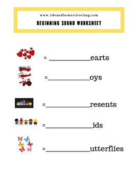 beginning middle and ending sound worksheets by life and