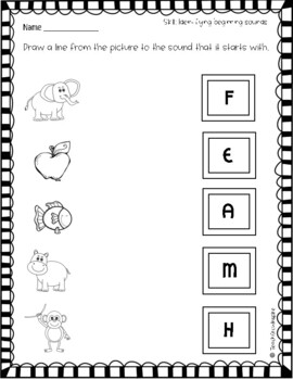 Beginning, Middle, and Ending Sounds by TeachGrowInspire | TPT