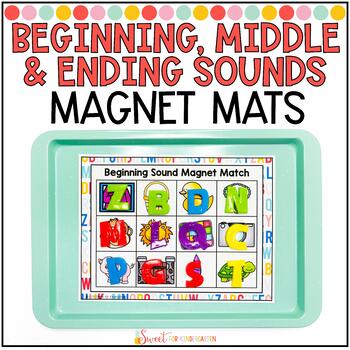 Preview of Beginning Middle and Ending Sounds Activity Mats