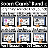 Beginning Middle and Ending Sounds Boom Cards™ CVC Words S