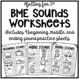 Beginning, Middle, and Ending Sounds Worksheets