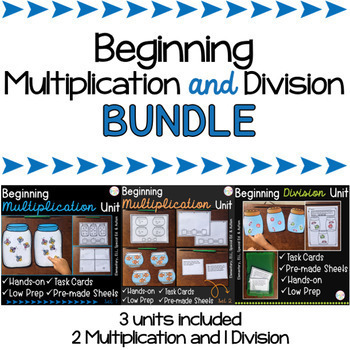 Preview of Beginning Multiplication AND Division BUNDLE