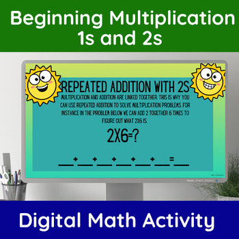 Preview of Beginning Multiplication Equal Groups, Arrays, Repeated Addition 1s-2s 