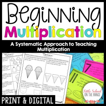 Preview of Beginning Multiplication | Print and Digital