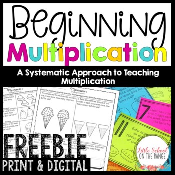 Preview of Beginning Multiplication | Print and Digital FREEBIE