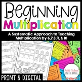 Beginning Multiplication by 6,7,8,9,10 | Print & Digital