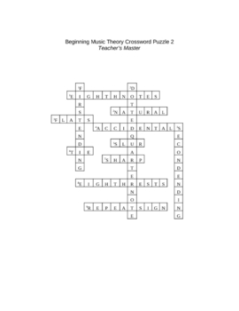 Beginning Crossword