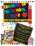 Beginning Of The School Year: Classroom Management Survival Kit!