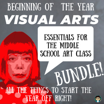 Preview of Beginning Of The Year Art Classroom Bundle; Essential Documents, Games and More!