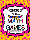 Beginning Of The Year Math Games