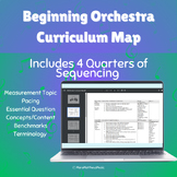 Beginning Orchestra Curriculum Map {Editable}