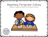 Beginning Paragraph Editing