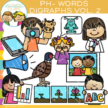 Preview of Digraphs Clip Art: PH Words Clip Art {Volume TWO}