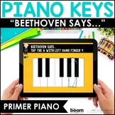 Music BOOM™ Cards - Piano Keys, Finger Numbers, Right & Le