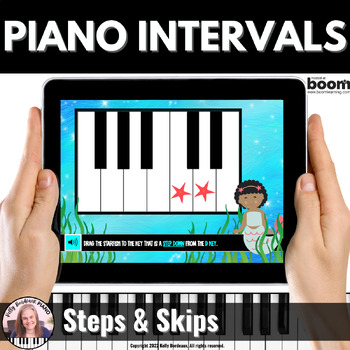 Ocean-Themed BOOM™ Cards BUNDLE for Piano Lessons - Piano Key Names, Note  Names, Intervals - Melody Payne - Music for a Lifetime