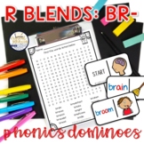 Beginning R Blends br- Domino Phonics Activity for Literac
