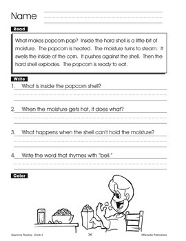 Beginning Reading (Rdg Lvl 2) - Reading, Comprehension & Handwriting ...