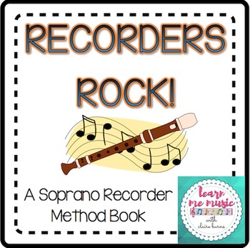 Preview of Beginning Recorder Method Book - "Recorders Rock" for Soprano Recorder