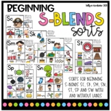 Beginning S-Blends Picture Card Sorts