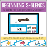 Beginning S Blends for Google Slides™ and Seesaw