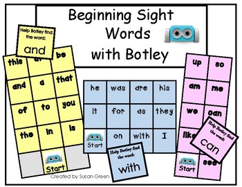 Preview of Beginning Sight Words with Botley the Coding Robot