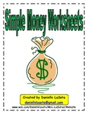 Beginning/ Simple Counting Money Worksheets Using New Coins