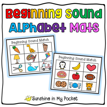 Preview of Beginning Sound Alphabet Mats