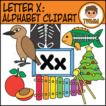 Beginning Sound Alphabet And Phonics Clip Art Letter X Twmm Clip Art