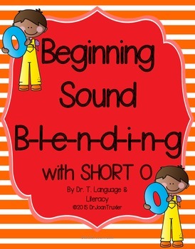 Preview of Beginning Sound Blending with Short O (Distance Learning, Phonics)