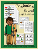 Beginning Sound Clip Cards + Bonus Matching Cards