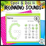 Beginning Sound Dot it Kindergarten Pre-K Activity