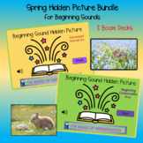 Beginning Sound Hidden Picture~Spring Theme Bundle (Boom Cards)