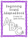 Beginning Sound Interactive Book for Special Education & E