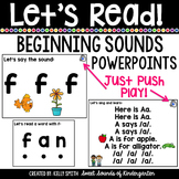 Beginning Sounds Powerpoints {Alphabet Powerpoints} Distance Learning