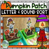 Beginning Sound & Letter Sort- Pumpkin Patch & Scarecrows