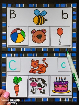 beginning sounds matching by tickled pink in primary tpt