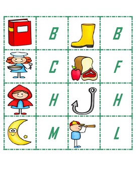 Preview of Beginning Sound Picture Match Game C