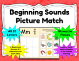 Beginning Sound Picture Match- Printable and Virtual Resource